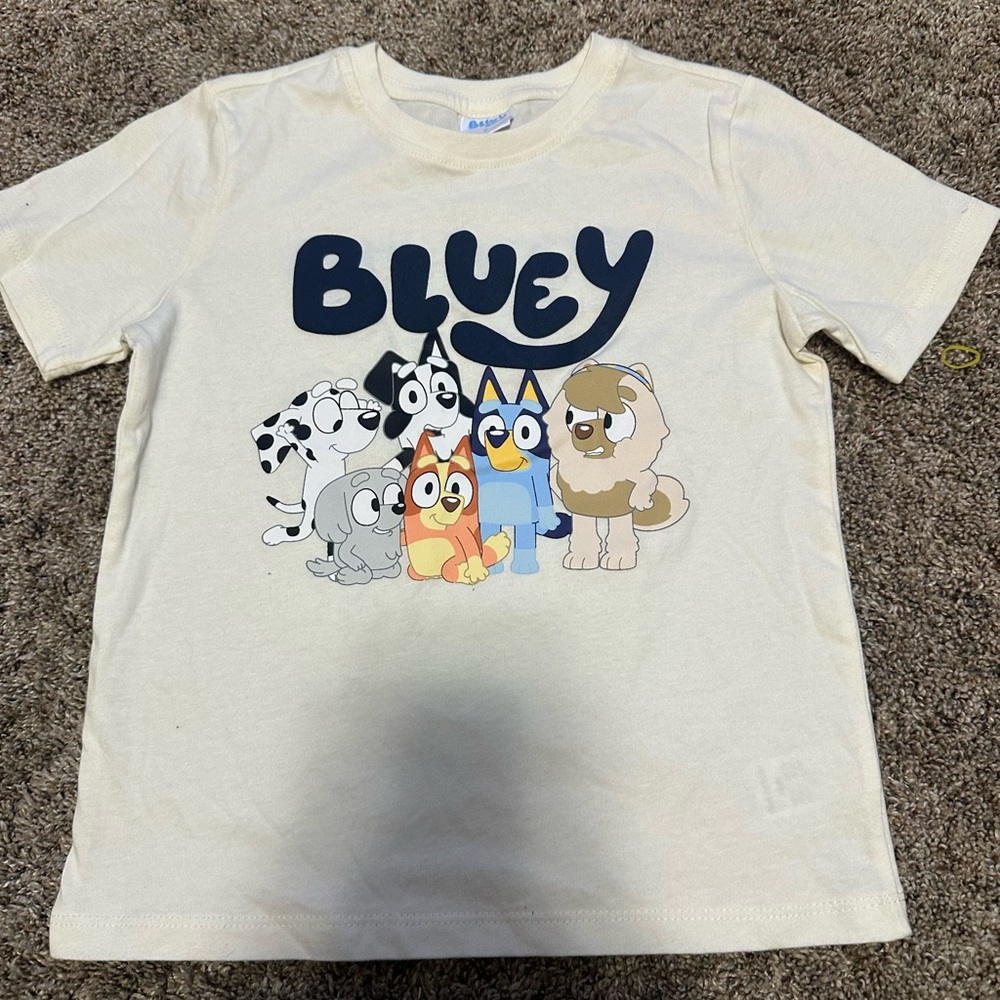 Bluey Kids Cream T-Shirt